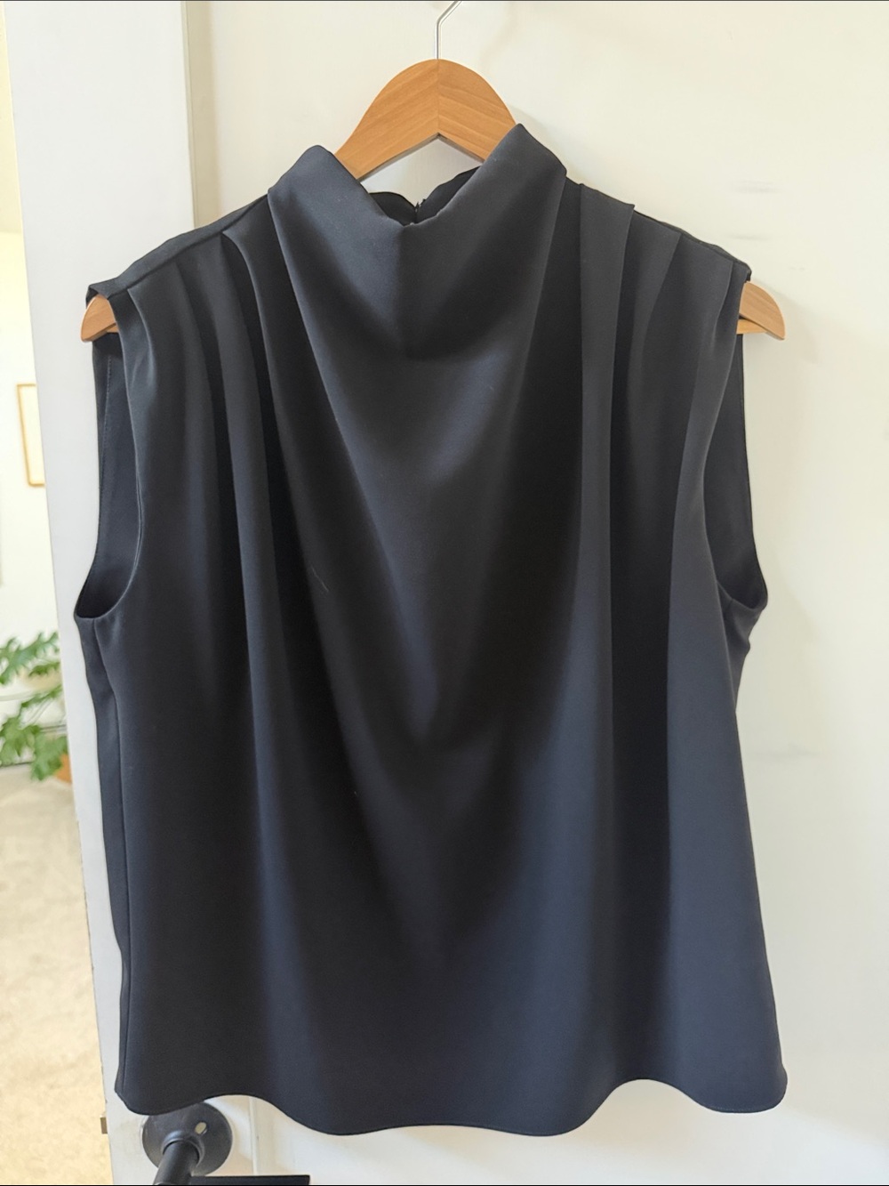 Amanda Uprichard Sleeveless High-Neck Black Women's Top